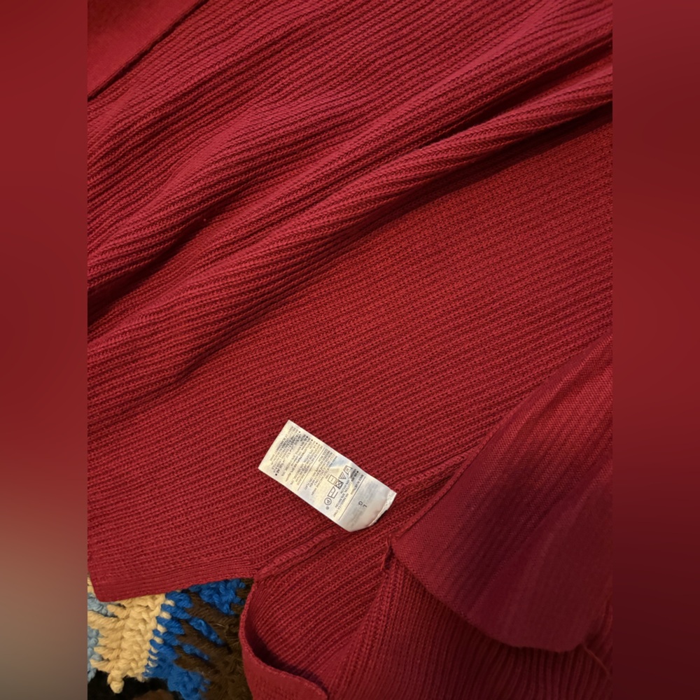 Old Navy Rich Red Open Front Cardigan - Picture 5 of 5
